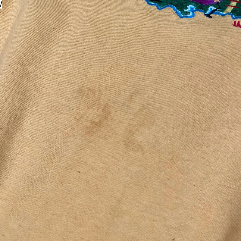 Vintage Yellow Jamaica Embroidered T Shirt - Small