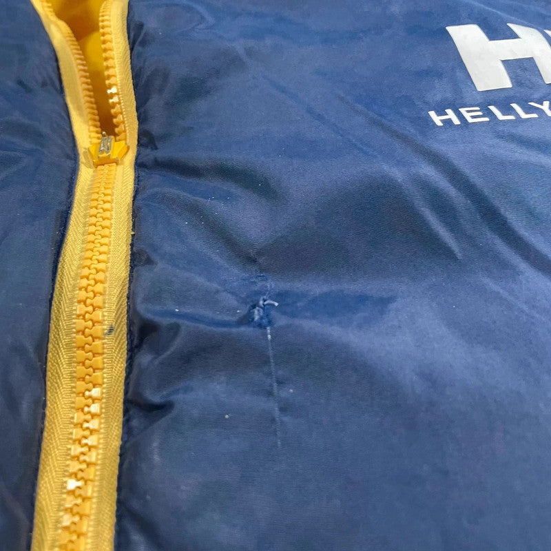 Vintage 90s Yellow & Navy Reversible Helly Hansen Puffer Jacket - Large