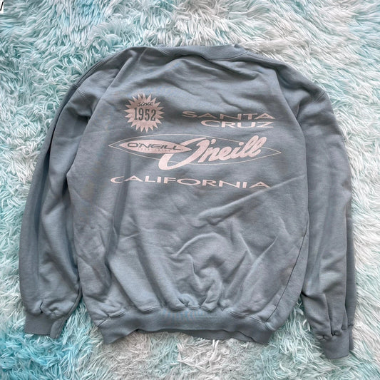 Vintage 90s Baby Blue O’Neill Graphic Sweatshirt - Small