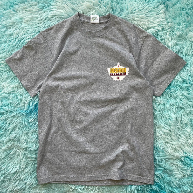 Grey Supreme UKZ Graphic T Shirt Underground Kingz - Small