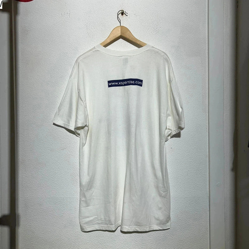 Vintage 90s White Graphic T Shirt - XL