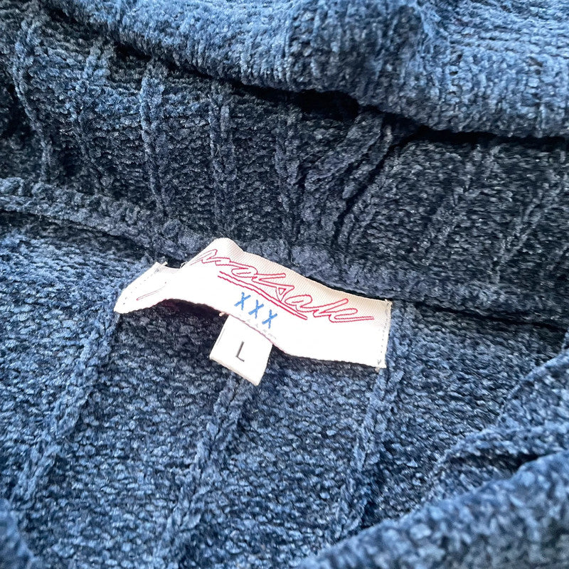 BNWT Navy Yardsale Knitted Jumper Hoodie - Large