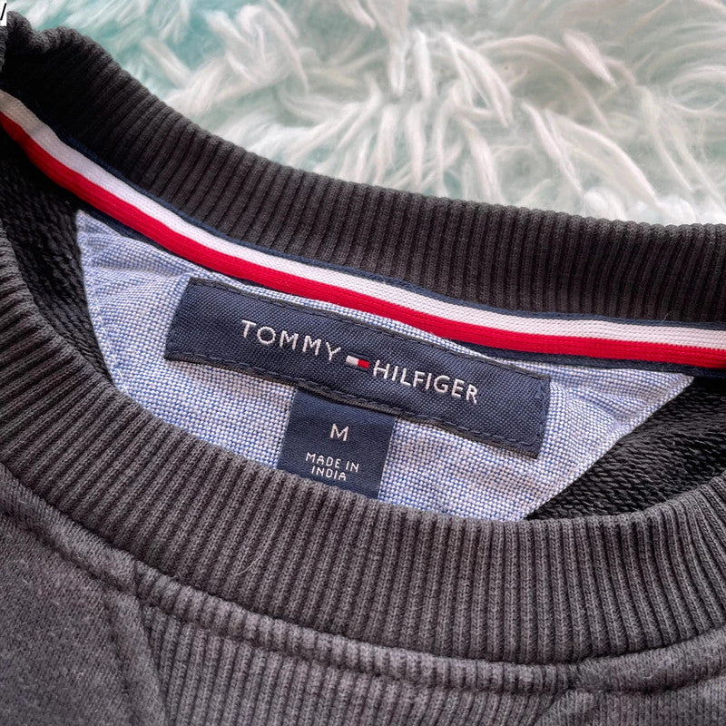 Black Tommy Hilfiger Sweatshirt Plain - Medium