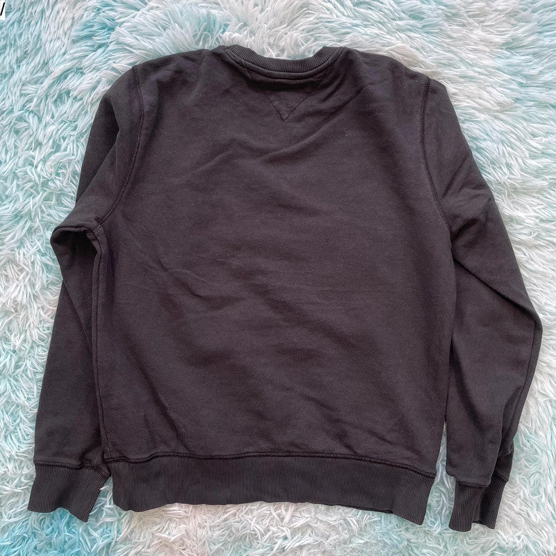 Black Tommy Hilfiger Sweatshirt Plain - Medium