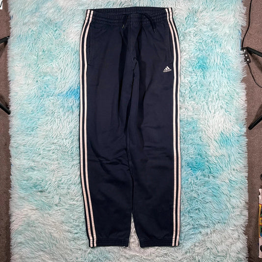 Navy Adidas Joggers Jogging Bottoms - Medium