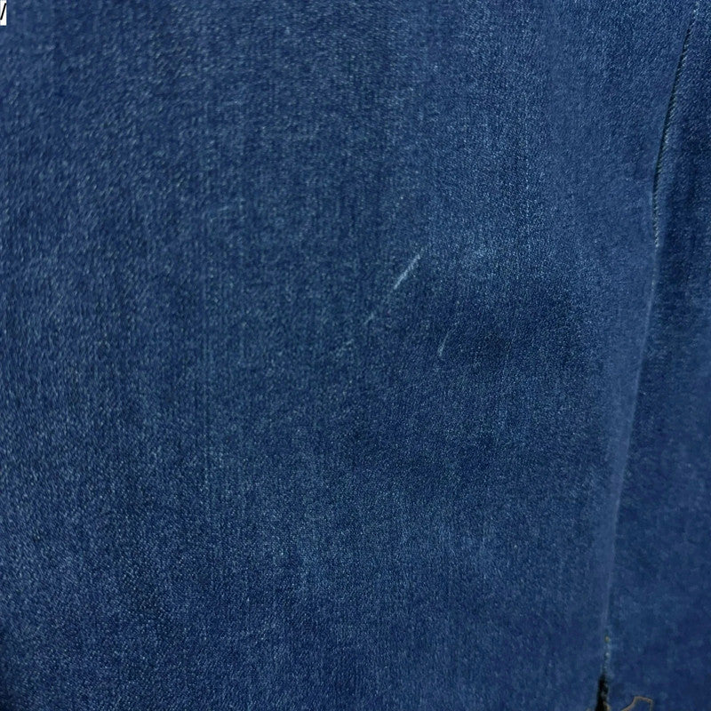 Vintage 90s Blue Long Denim Skirt - 38W