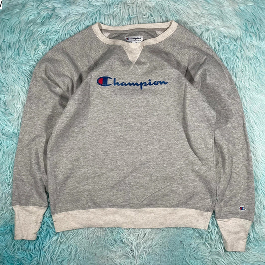 Grey Champion Baseball Sweatshirt - Large