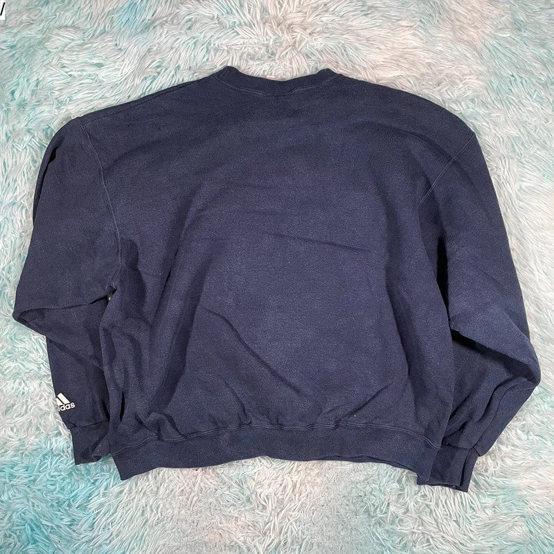 Vintage 90s Navy Adidas Sweatshirt- XL