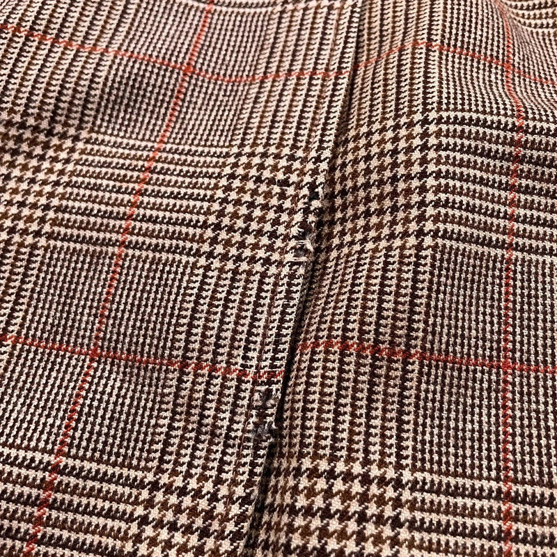Vintage 90s Austin Reed Chequered Wool Trench Coat - XL