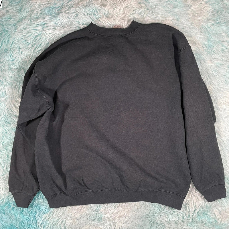 Vintage 90s Black Nike Sweatshirt Heavyweight - Large