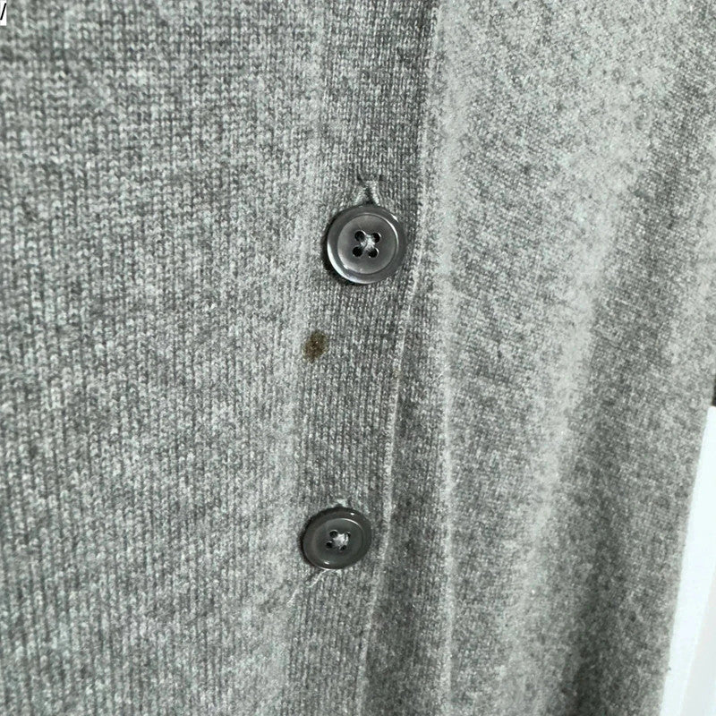 Grey Ralph Lauren Cashmere Cardigan - Medium