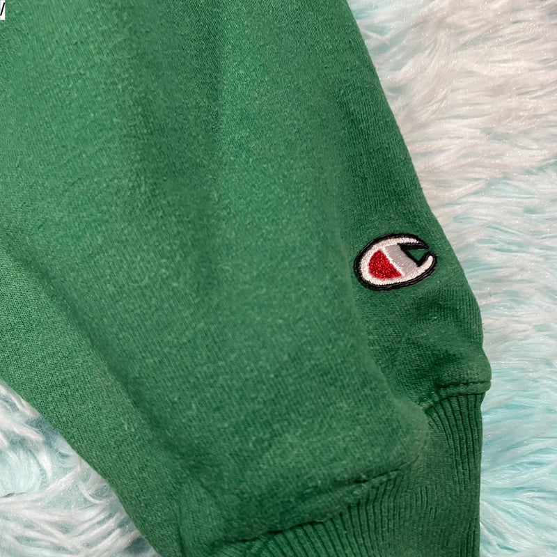 Vintage Green Champion Sweatshirt Blank - Large