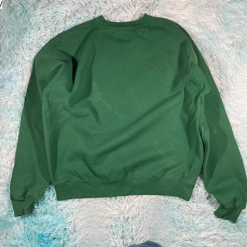 Vintage Green Champion Sweatshirt Blank - Large