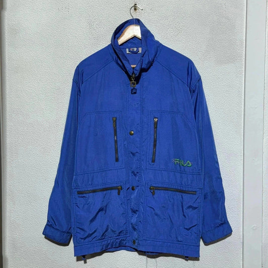 Vintage 90s Blue Fila Magic Line Jacket - Mediun