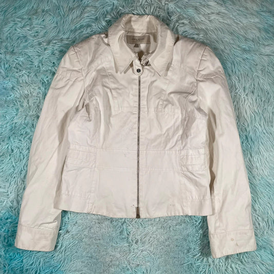 White Karen Millen Fitted Jacket - Size 14
