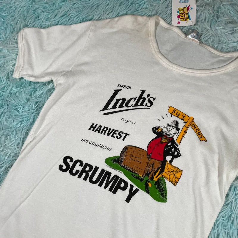 Vintage 70s Graphic T Shirt Inch’s Cider Print - XL