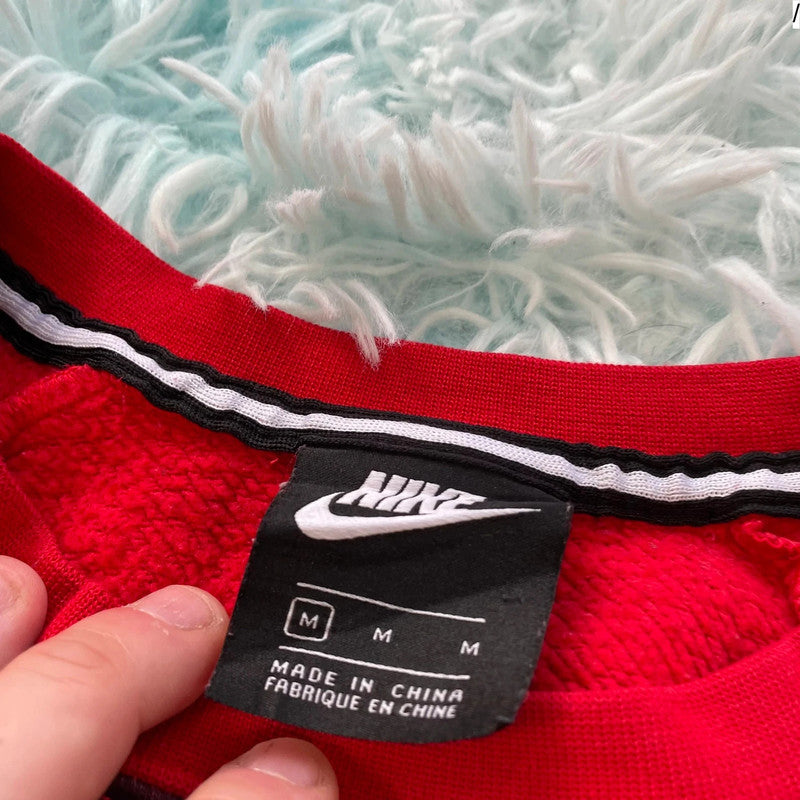 Red & Black Nike Sweatshirt - Medium