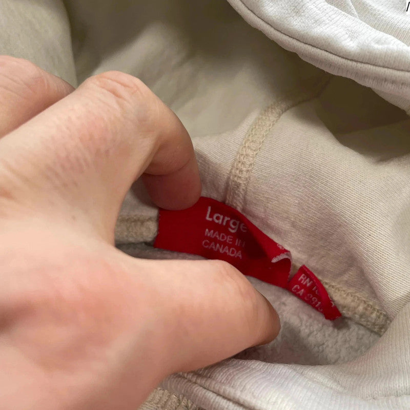 White Supreme Hoodie - Large