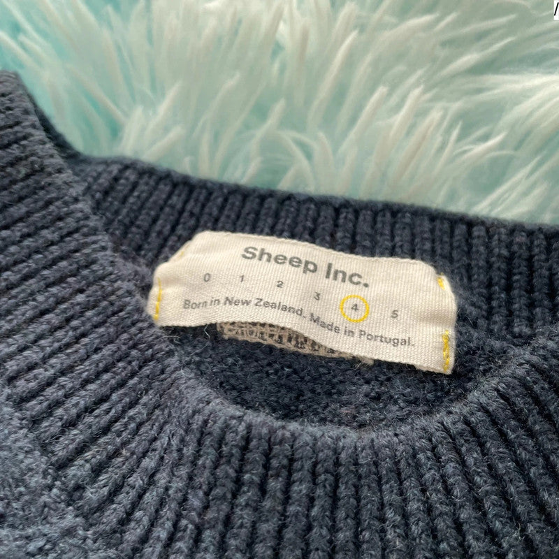 Navy Sheep Inc Knitted Jumper - Large