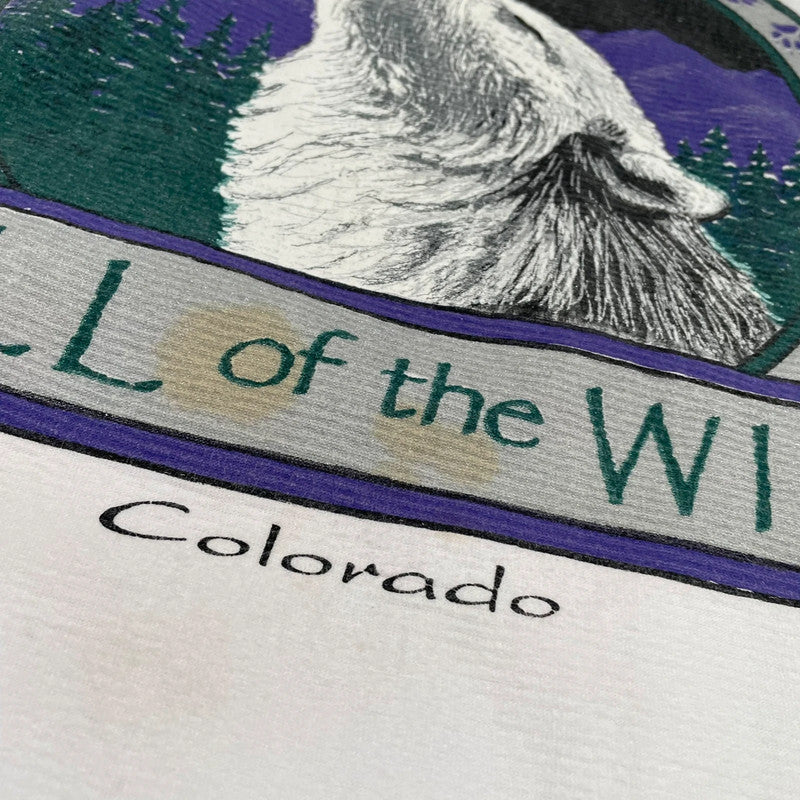 Vintage 90s Grey Wolf Graphic T Shirt - XL