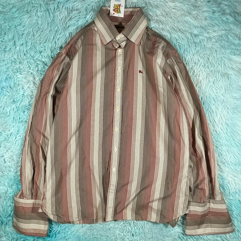 Striped Burberry Shirt Formal - XXL