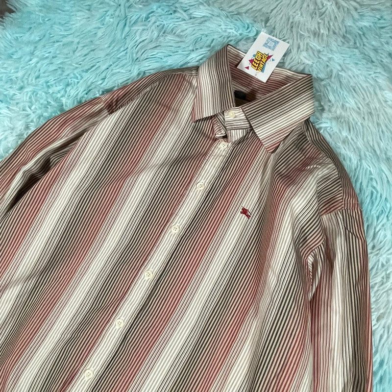 Striped Burberry Shirt Formal - XXL