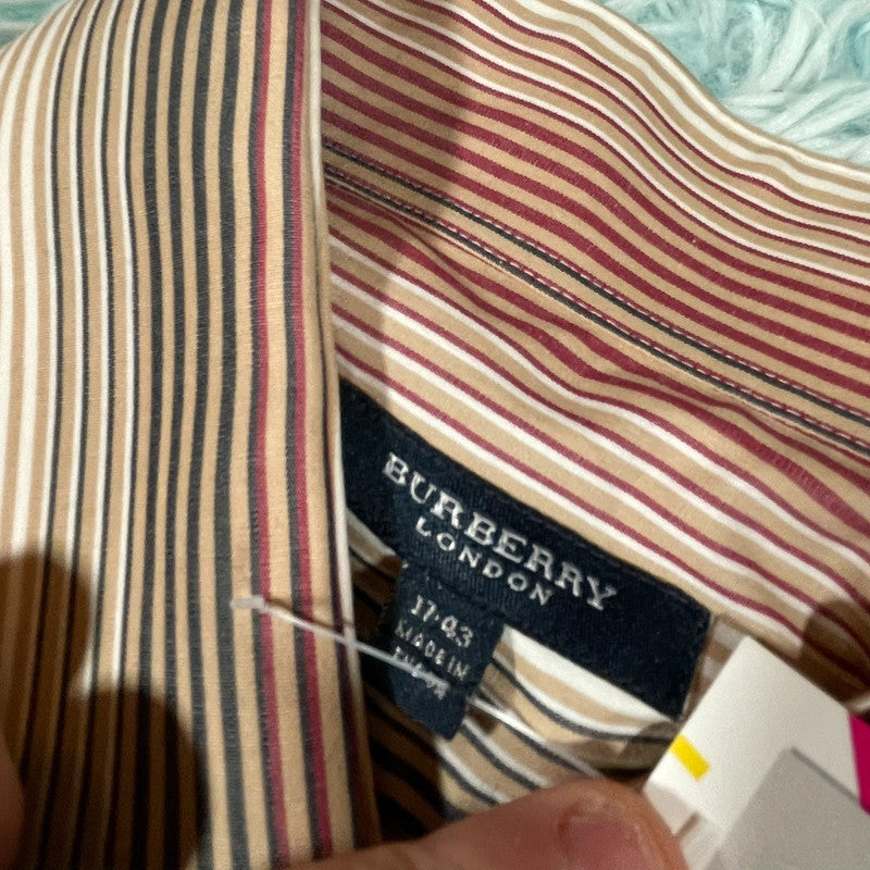Striped Burberry Shirt Formal - XXL