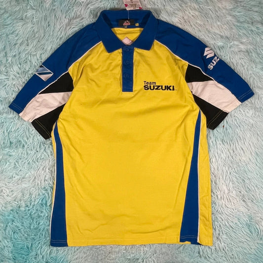 Yellow & Blue Suzuki Polo Shirt - Large