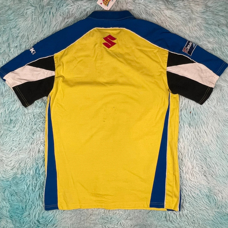 Yellow & Blue Suzuki Polo Shirt - Large