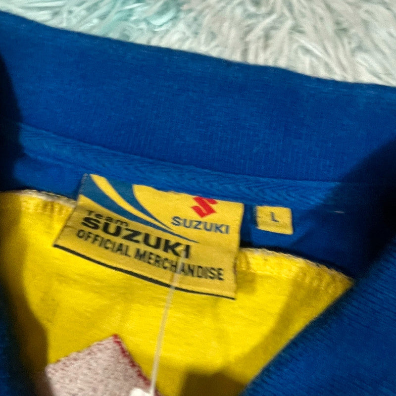 Yellow & Blue Suzuki Polo Shirt - Large