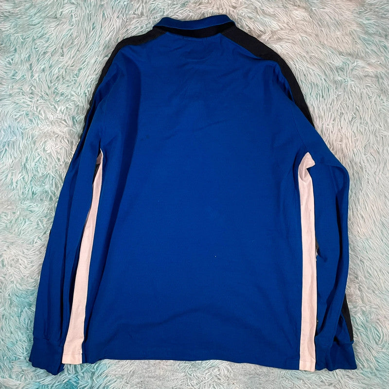 Vintage Blue Polo Ralph Lauren Long Sleeve Polo Shirt - XL