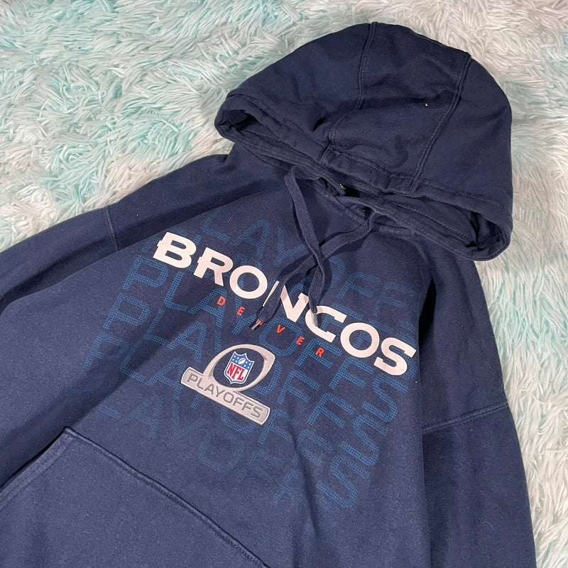 Navy Denver Broncos Hoodie NFL - Small
