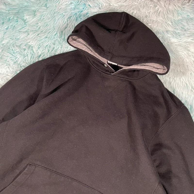 Black Russell Athletic Blank Hoodie - Large