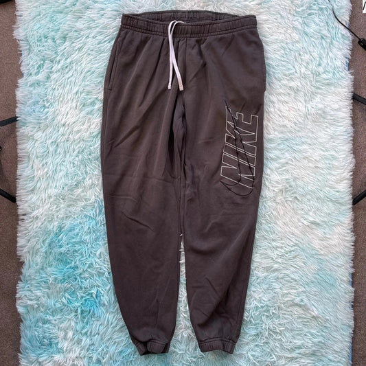 Grey Nike Club Joggers Jogging Bottoms - Large