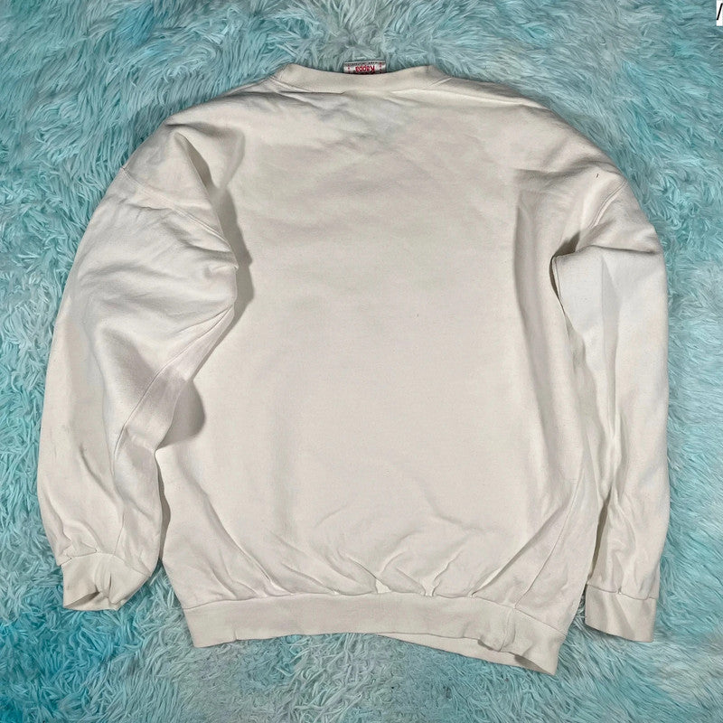 Vintage 90s White Kappa Sweatshirt - XL