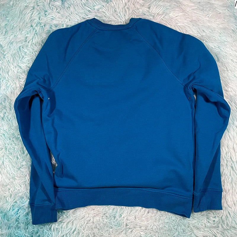 Blue Lacoste Sweatshirt Spellout - Medium