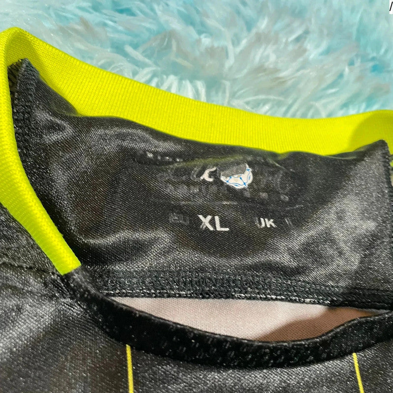 2011 Leeds Away Shirt Macron Black - XL