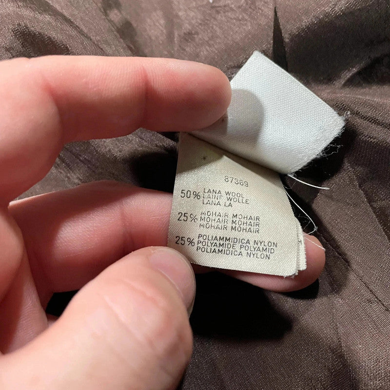 Vintage Brown Max & Co Wool Mohair Overcoat - Size 6