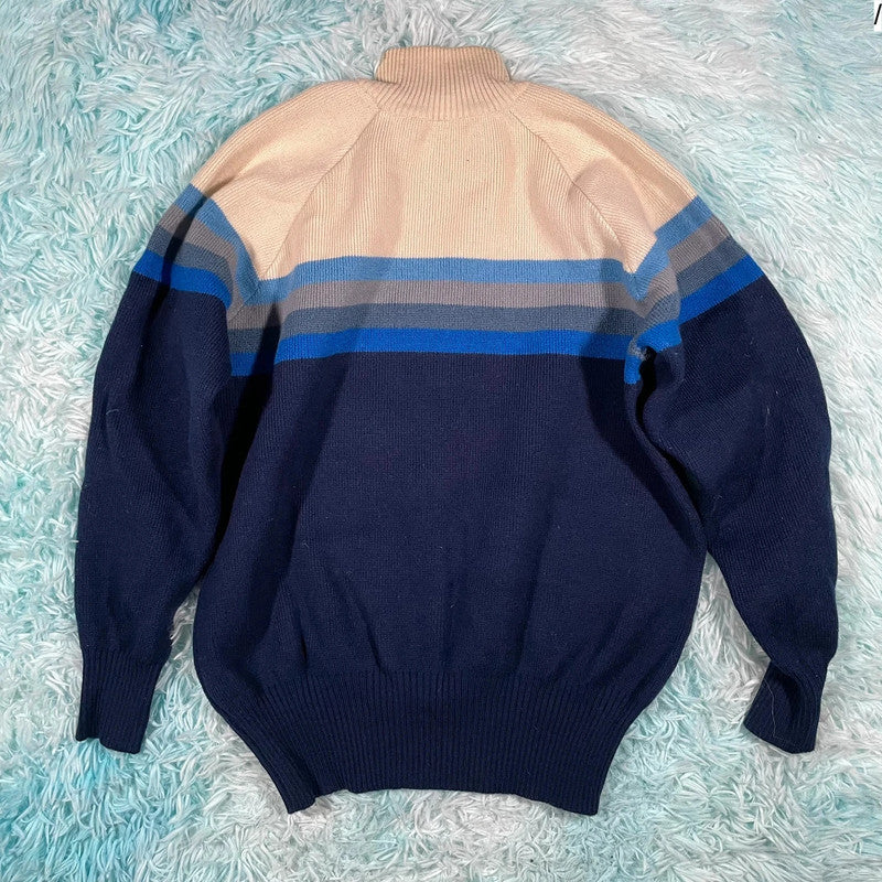 Vintage 70s Carlo Gruber Knitted Jumper - Small