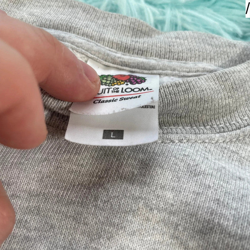 Vintage Grey Dirty Harry Graphic Sweatshirt - Large