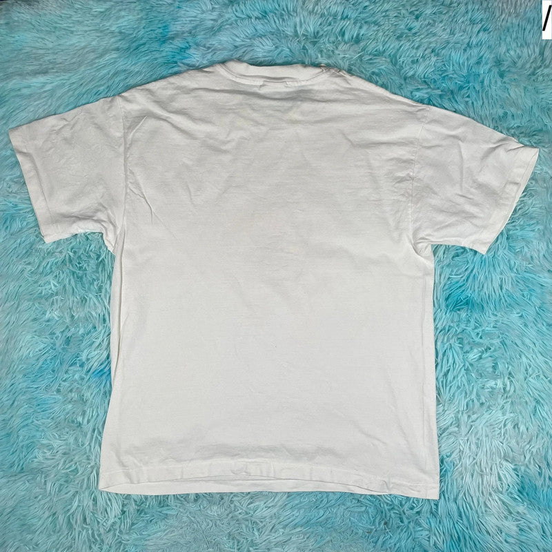Vintage 90s White Cerebral Palsy Charity Graphic T Shirt - Large