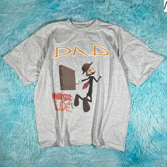 Vintage 90s Grey Dad One Very Cool Dude Graphic T Shirt - XL