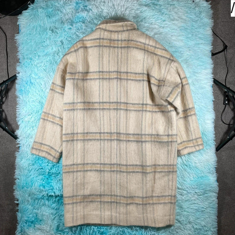 Cream Levi’s Wool Overcoat - Small