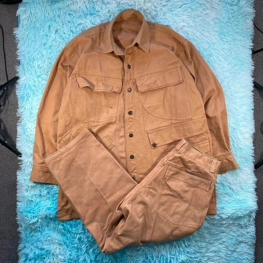 RARE True Vintage 70s Brown Ralph Lauren Workwear Set - XXL 34W