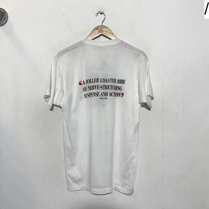 Deadstock Vintage 1988 White Die Hard Movie Promo T Shirt Screen Stars - XL