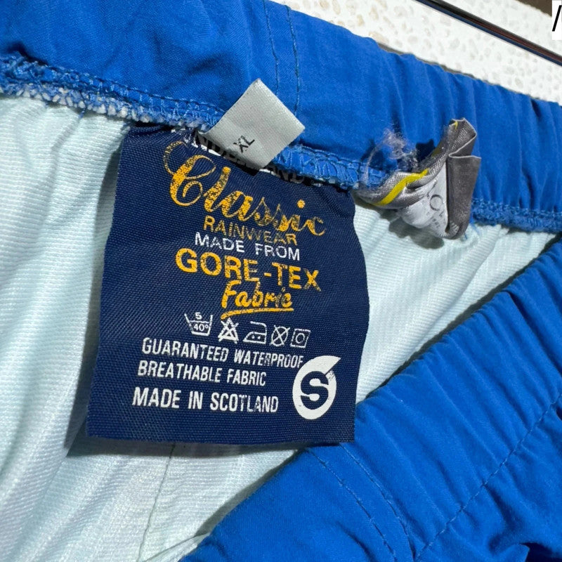 Vintage 90s Blue Gore-tex Waterproof Hiking Trousers - Small