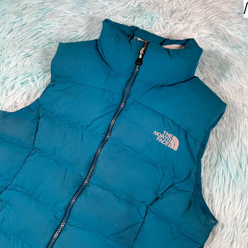 Blue Yhe North Face Gilet Jacket 700 Down Puffer - XS