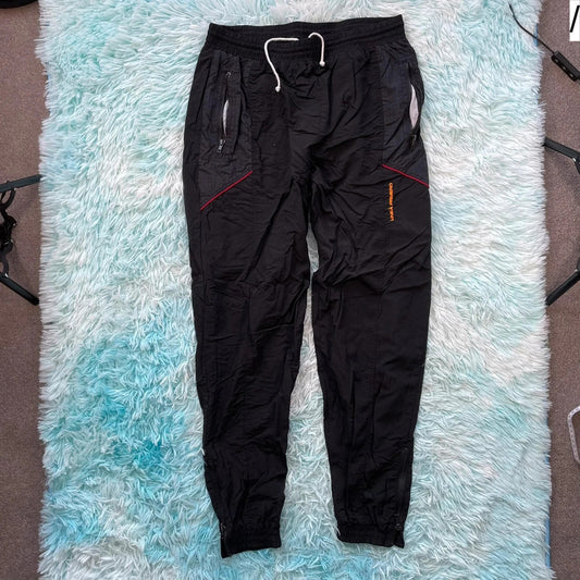 Vintage 90s Black Tracksuit Bottoms - Large