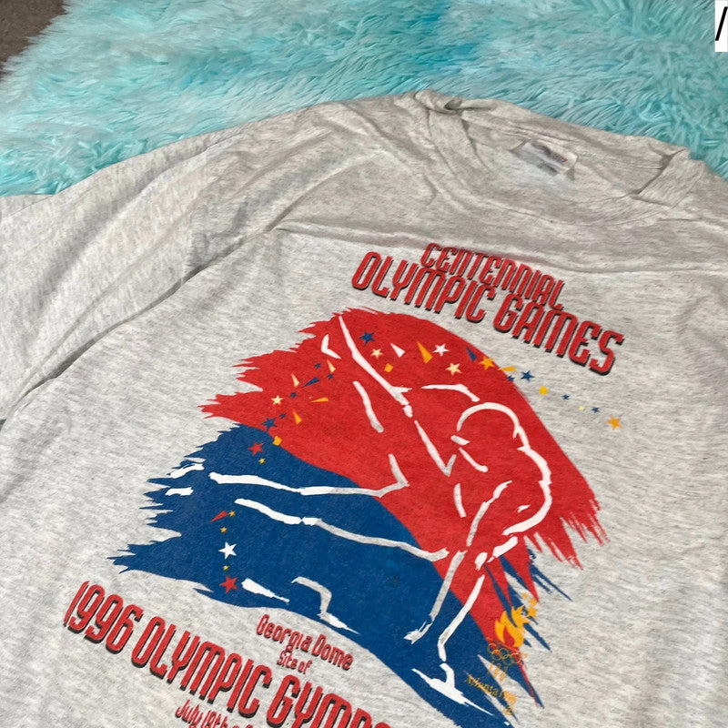 Vintage 1996 Atlanta Olympics Graphic T Shirt - XL