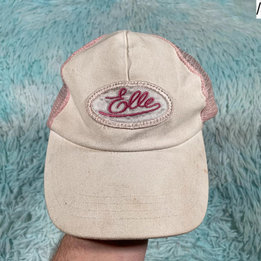 Pink & White Elle Cap Trucker